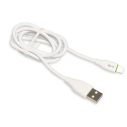 Cable iggual USB A a Lightning 1M Blanco