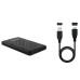 Tooq TQE-2500B 2.5" SATA3 USB3.1 Gen1 External Case Black