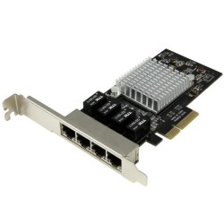 Startech Tarjeta de Red PCI Express x4 Ethernet Gigabit con 4 Puertos
